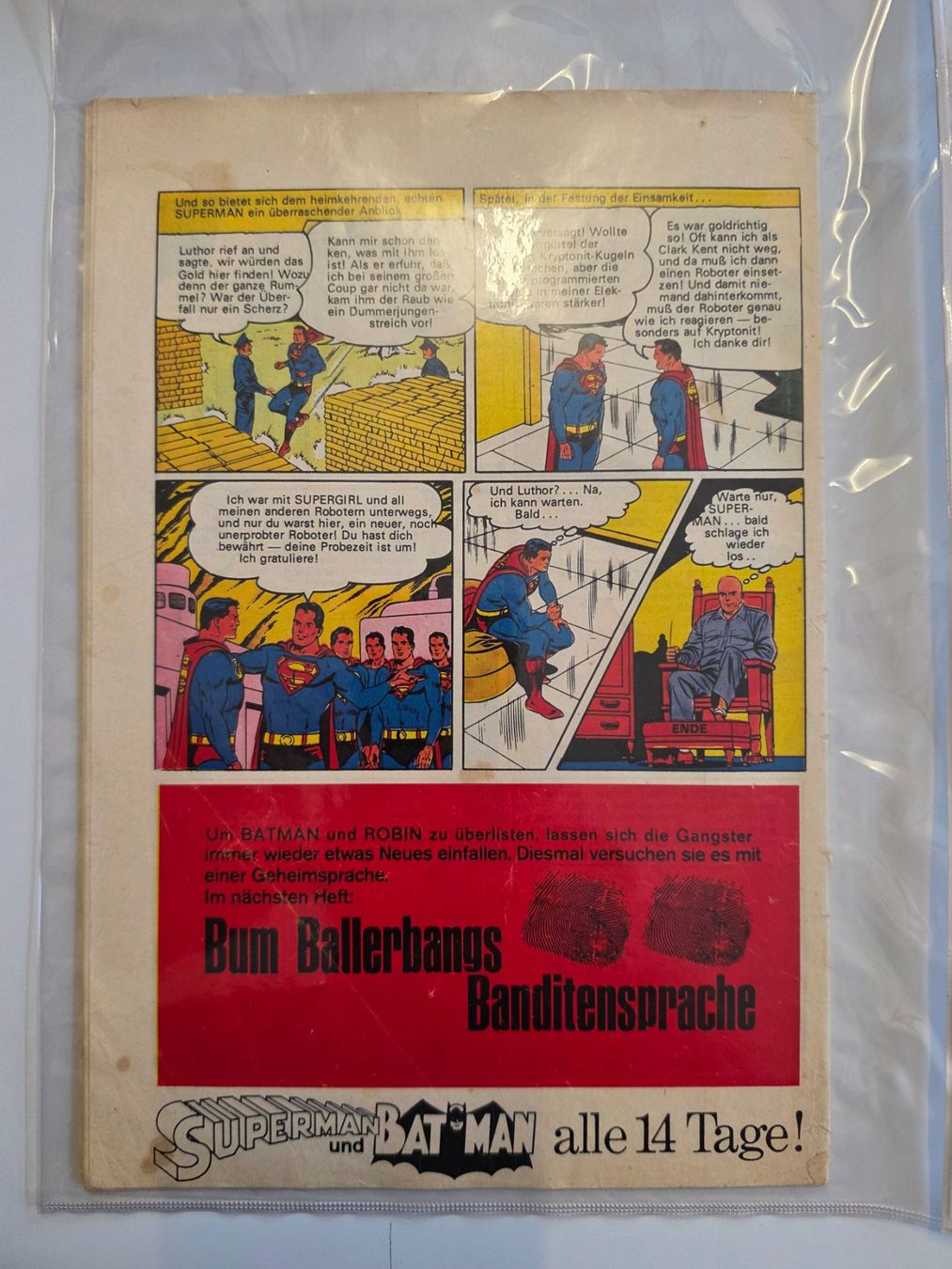 Fumetti: Superman und Batman Heft 5 1968 – Usato da Winterthur venduto da Bratwurstbrater 1