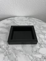 Schwarzes Dekotablett aus Glas