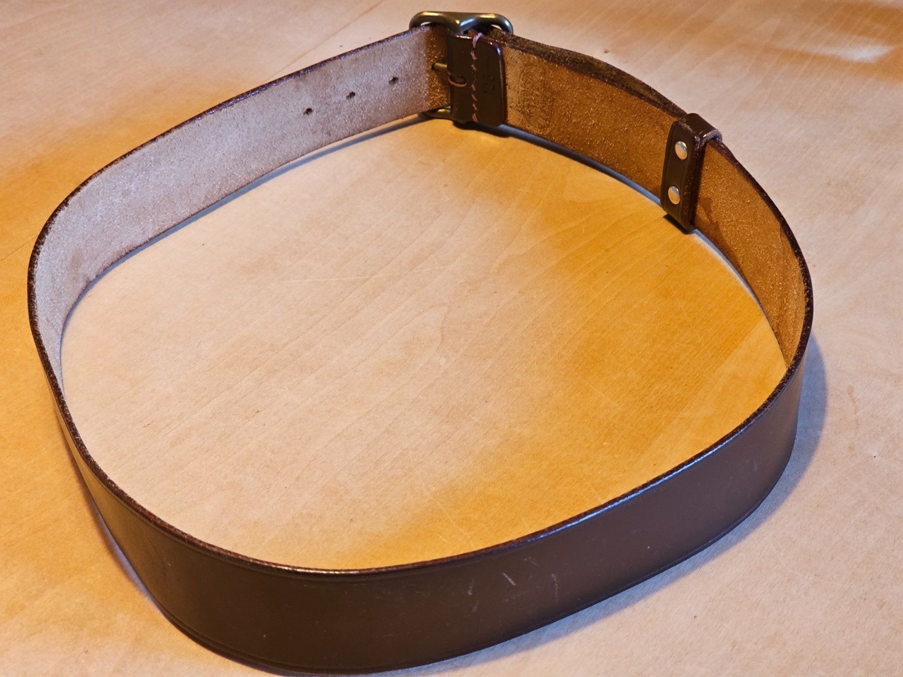 Schweizer Armee Uniformi: Ausgangsgurt Schweizer Armee, Ledergurt 100cm Messing – Usato da Pfäffikon ZH venduto da Gugus60 1