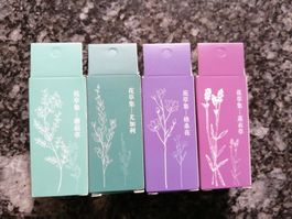 4er Set  Holz Stempel Blumenranken diverse