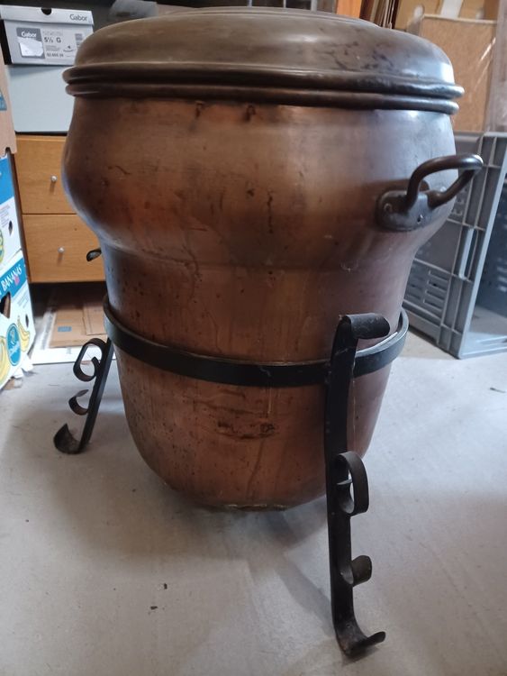 Waschzuber kupfer als Bar oder Blumenbehälter Kaufen auf Ricardo