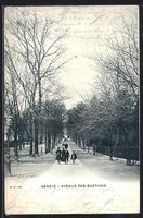 AK Genève, Avenue des Bastions, 1903