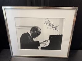 Foto Oscar Peterson signiert gerahmt guter Zustand