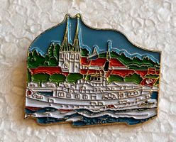 Pin Simone Erni - Hofkirche mit Dampfschiff Luzern