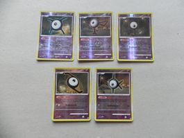 5 Icognito Pokémon Sammelkarten 2008 Text Deutsch glänzend