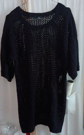 Maglione nero traforato Taglia L- Perfetto