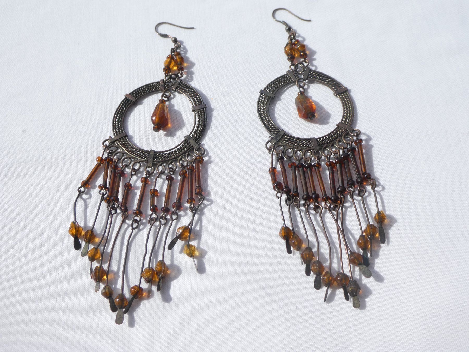 Orecchini pendenti & Orecchini a lobo: Grosse Ohrhänger, Vintage-Ethno-Style, Modeschmuck – Usato da Gattikon venduto da kaandooh 1