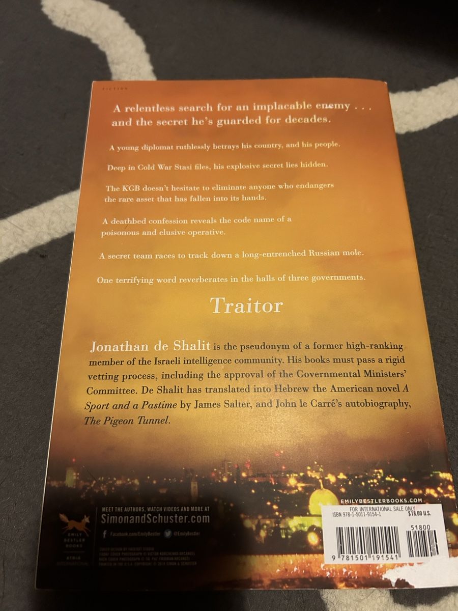 Libri: Traitor, jonathan de shalit – Usato da Zürich venduto da fla_qd7x 1