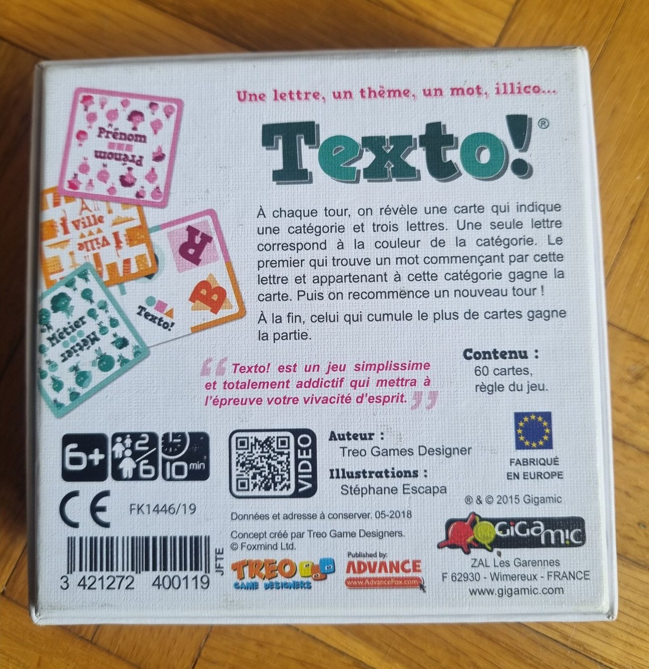 Spiele: Texto - Jeu – Gebraucht aus Onex von oph_hnr9 1