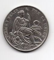 (309) Peru, 1 Sol, 1930, vz