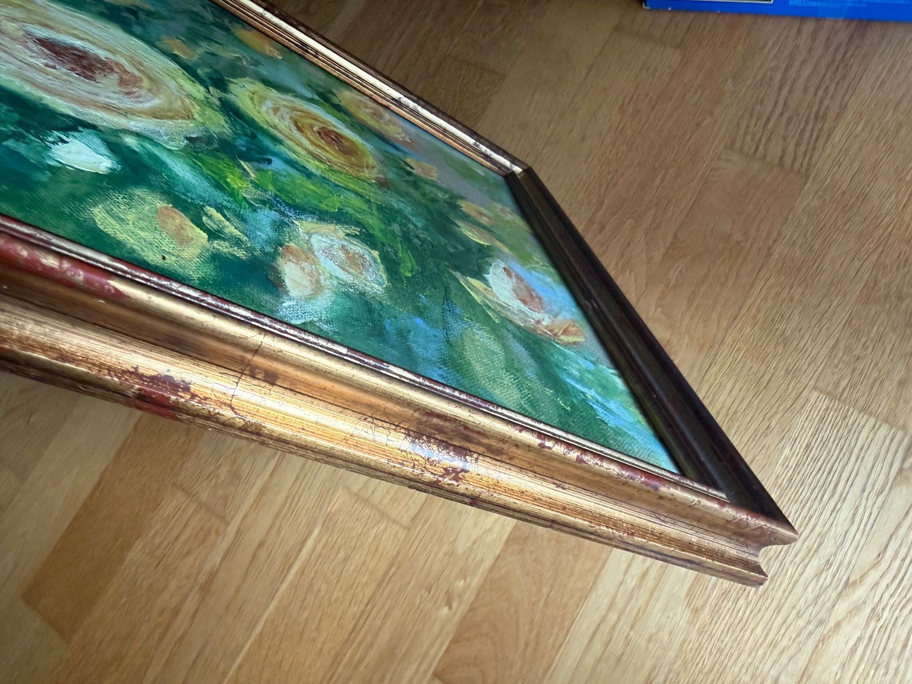 Dipinti: Original Acryl Gemälde Rosen - mit Rahmen , sofort bereit – Nuovo e nell'imballaggio originale da Schöftland venduto da M.B.Dudart 5