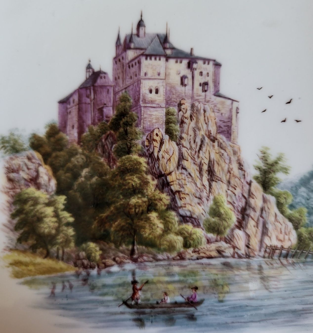 Ciotole: Meissen Schale mit Schloss und Fluss – Usato da St. Gallen venduto da nikolausraphael 1