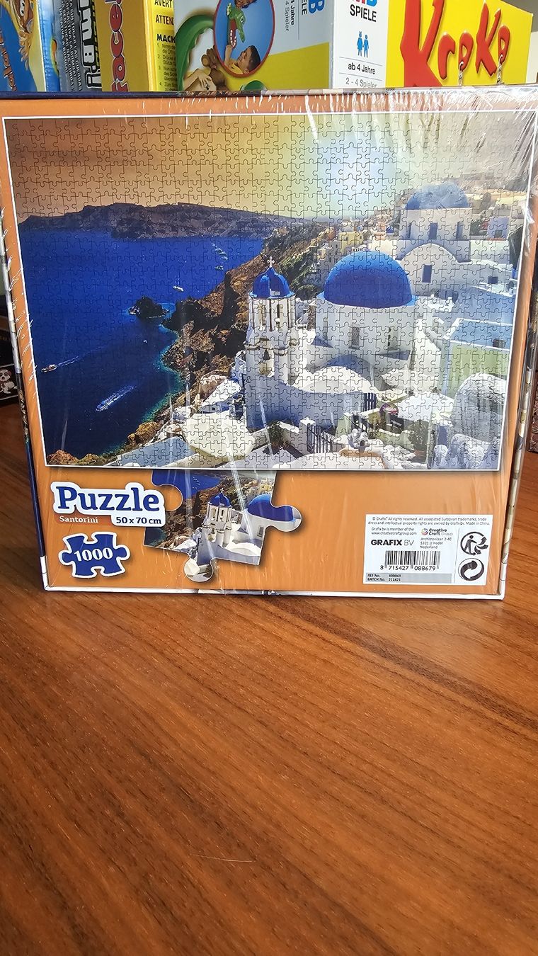 Puzzle: Santorini Puzzle 1000 Teile, – Nuovo e nell'imballaggio originale da Niedergösgen venduto da MG46 1