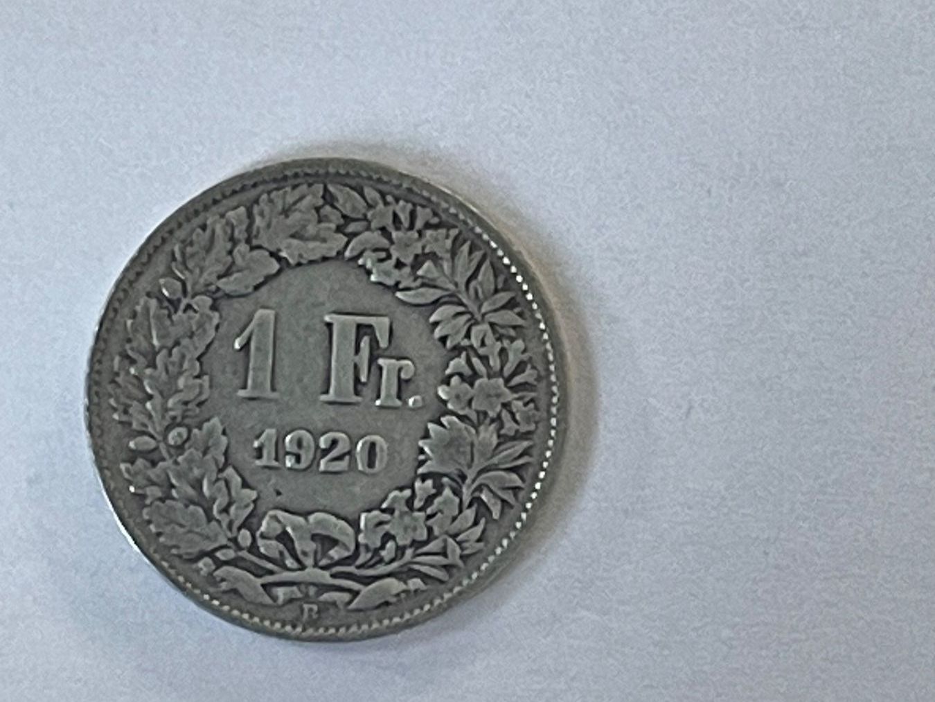 Tutti le monete: 1Fr 1920 – Usato da Erlach venduto da rsci