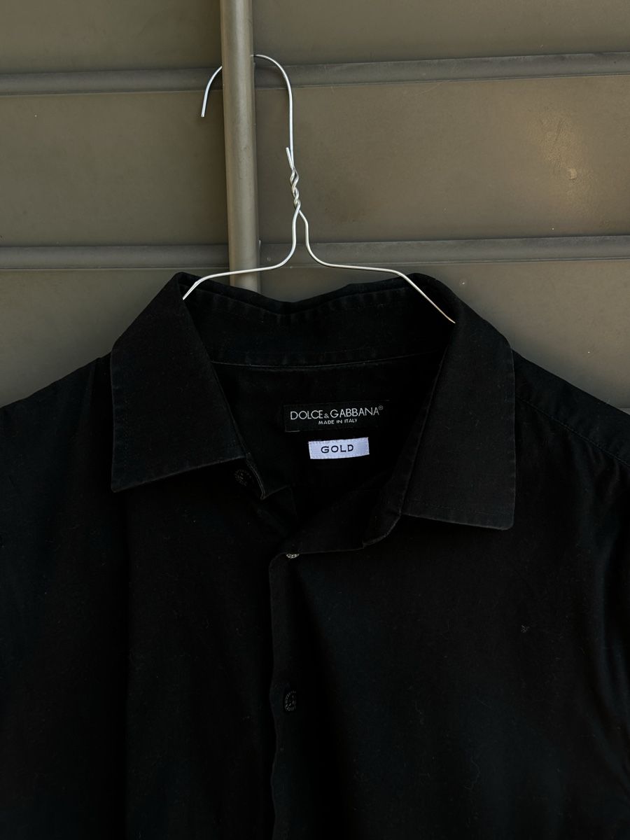 Dolce & Gabbana Camicie: Dolce & Gabbana Hemd, Schwarz, Grösse 41/M – Usato da Zürich venduto da hannahbuettgen 1
