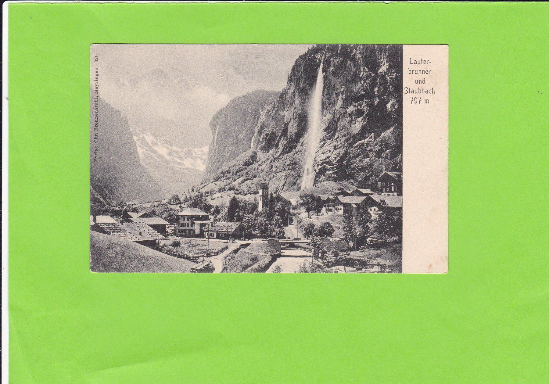 Cartoline postali: Lauterbrunnen und Staubbach – Usato da St. Peterzell venduto da neckertal