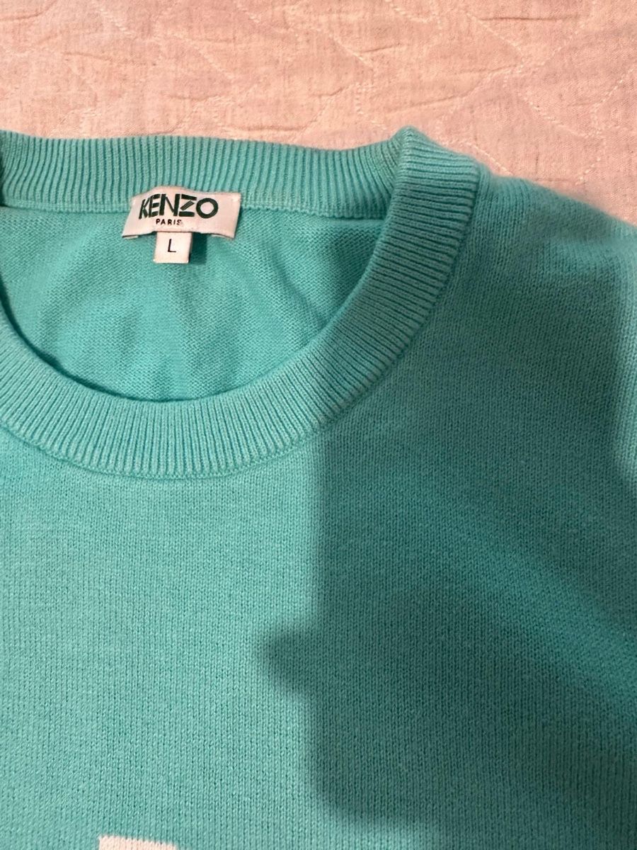 Kenzo Maglioni & Felpe: Kenzo Paris Turquoise Cotton Sweater – Nuovo (secondo la descrizione) da Zuerich venduto da gio_99lx 2