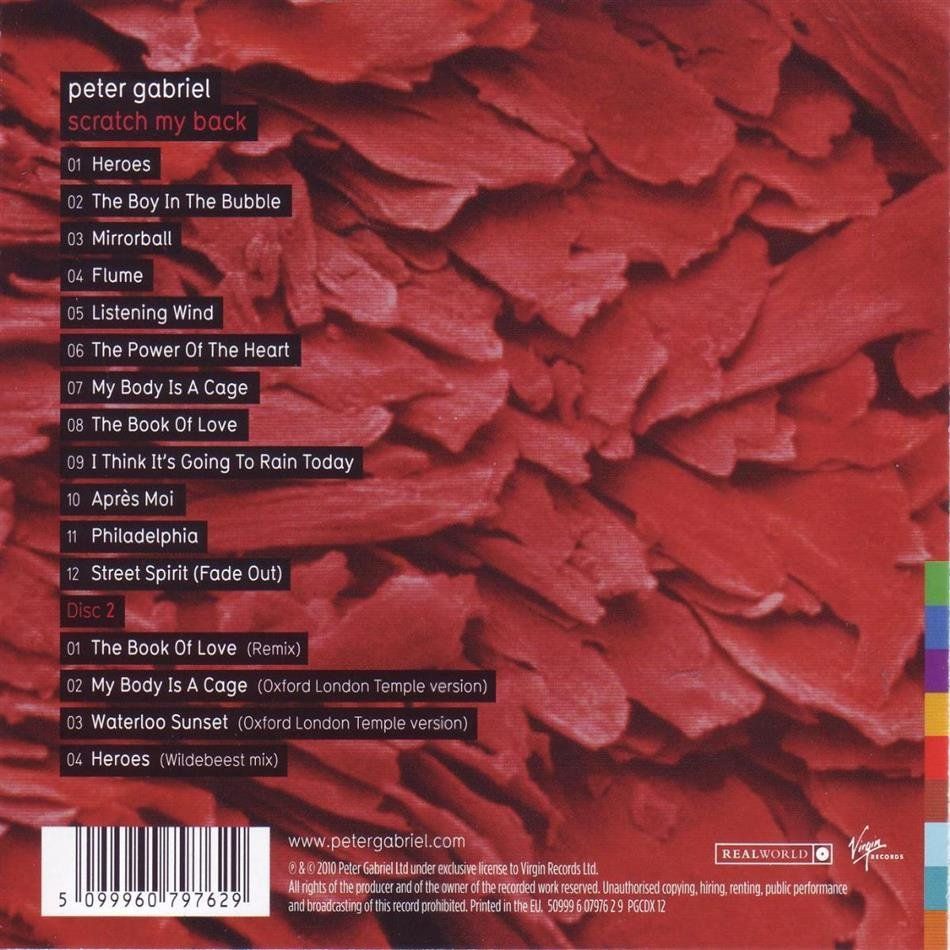 CD: Peter Gabriel - Scratch My Back (Special Edition, 2 CDs) – Usato da Uzwil venduto da visions77 1