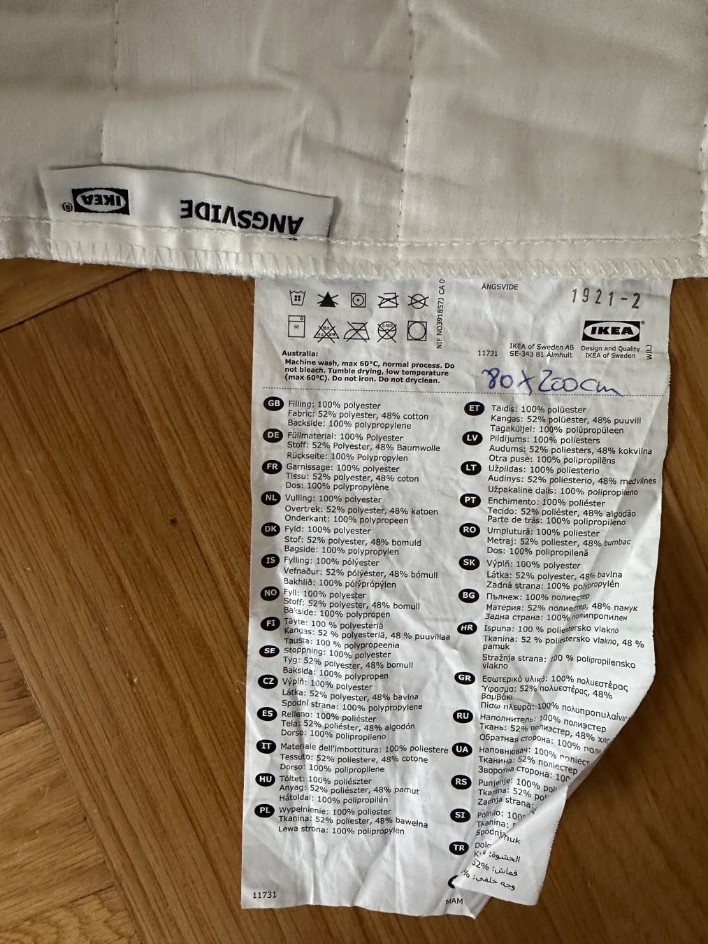 Ikea Matratzen: Ikea Angsvide Matratzenauflage, 80x200cm – Gebraucht aus Neuenhof von FairDeal81 2