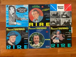 Raymond Devos, Fernand Raynaud Henri Tisot -6 vintage Vinyl
