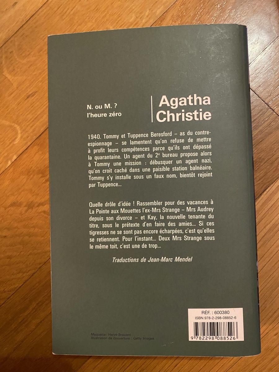 Libri: N. ou M. ? L’heure zéro. Agatha Christie – Usato da Epagny venduto da nie_n5yb 1