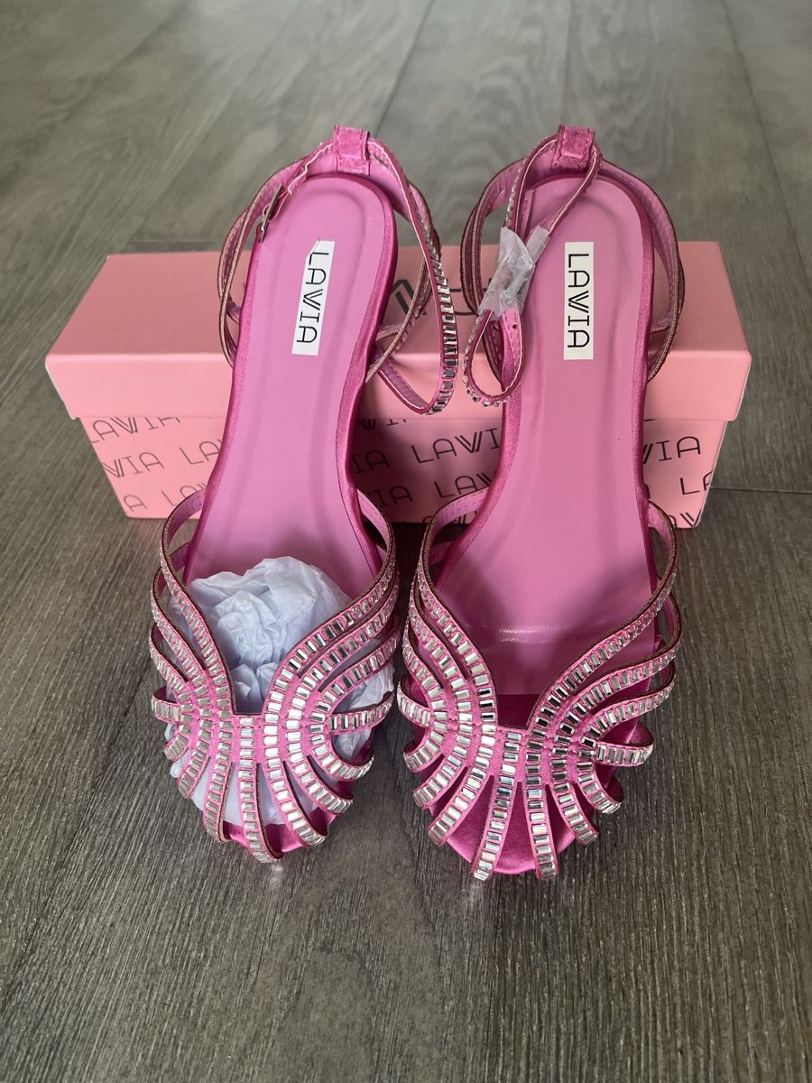 Scarpe da donna: Pink Strass Sandals – Nuovo e nell'imballaggio originale da Sonvico venduto da gborella