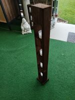 Rustikaler Teelichthalter aus Holz als Muttertag Geschenk