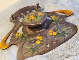 Antiker Jugendstil Art Nouveau Tintenfass ca 1900