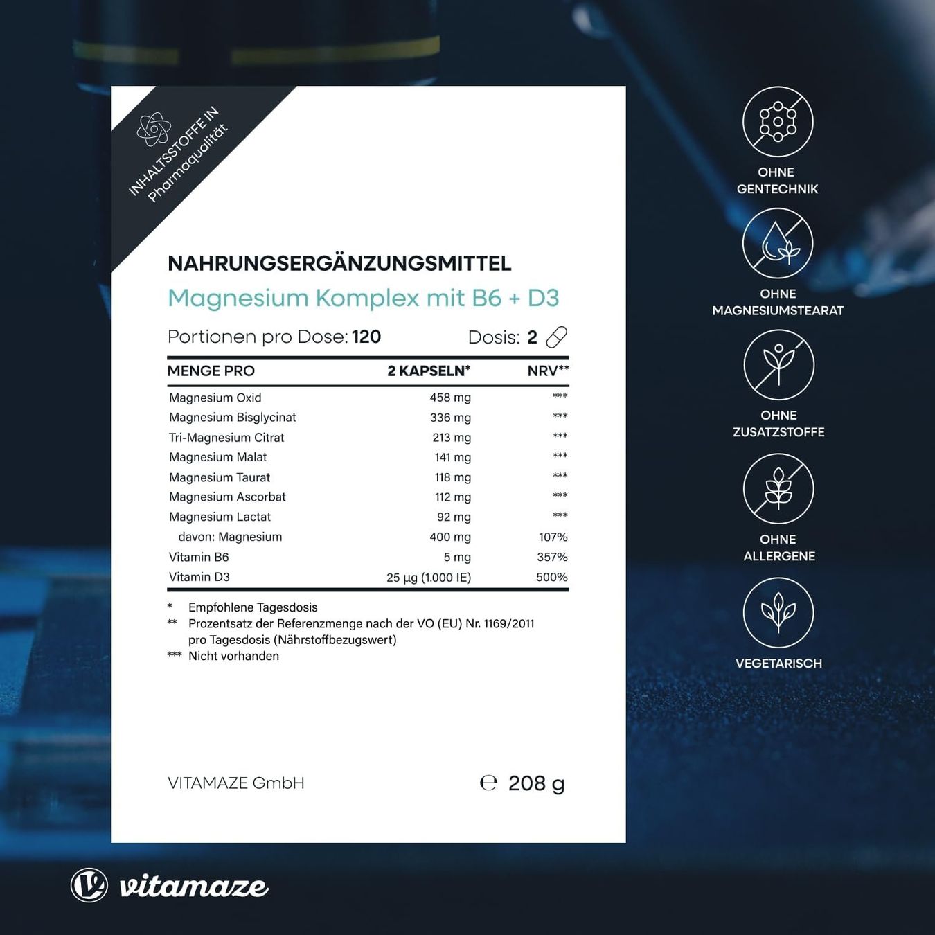 Aliments & Spécialités: Magnesium Complex 400 mg Vitamin B6 D3 – Neuf avec emballage d'origine à Suhr par SchnapperCH 5