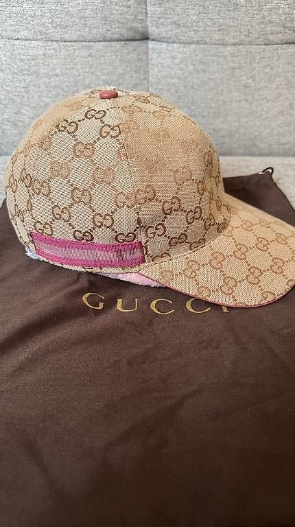 Hüte, Mützen & Caps: Casquette Gucci bande Rose Taille L – Gebraucht aus Pully von Shoes1700 1