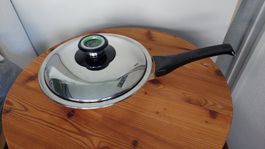 AMC Bratpfanne mit Deckel, Edelstahl, 1.3 Liter, gebraucht
