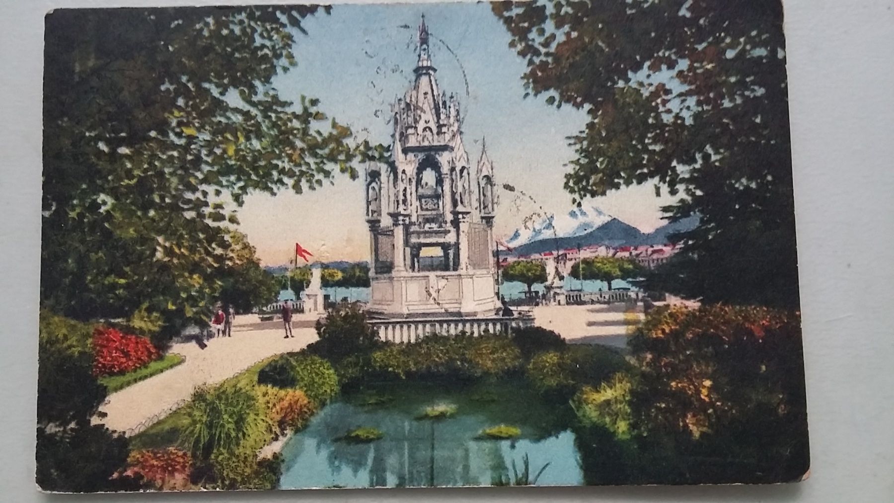 Cartoline postali: Geneve Monument Brunswick – Usato da Sargans venduto da nicsam1815