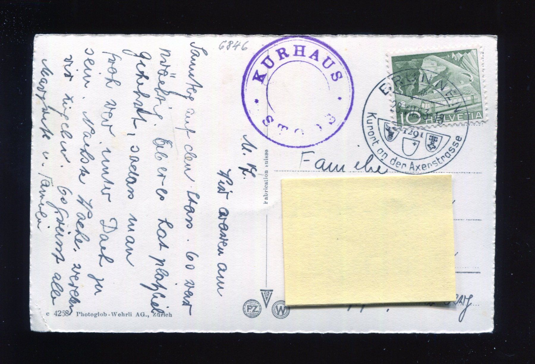 Cartoline postali: Stoss, Frohnalpstock, Sesselbahn – Usato da Aarau venduto da Elmaar41 1