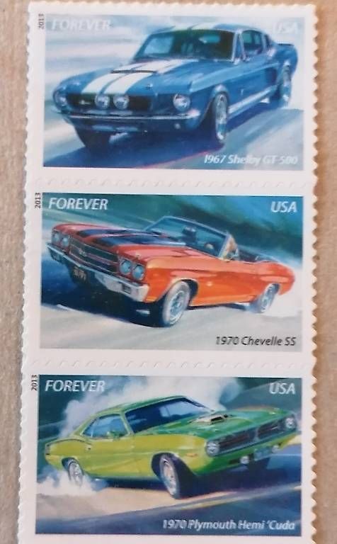 Alle Briefmarken: Muscle Cars Briefmarken – Gebraucht aus Stüsslingen von Sandsalz 2