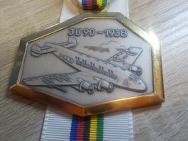 Junkers JU 90-1938 Medaille, Flugzeug D-AALU, Rarität!