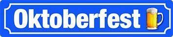Insegne: Blechschild-OKTOBERFEST MIT BIERGLAS – Nuovo e nell'imballaggio originale da Rupperswil venduto da big-one-sale
