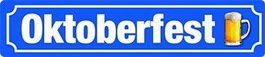 Blechschild-OKTOBERFEST MIT BIERGLAS