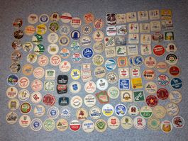 Sammlung Bierdeckel vintage ca. 140 Stück