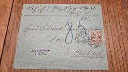 1900 Ziffer 15 Rp.Lila Nachnahme