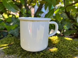 Vintage Tasse - Emaille - Shabby