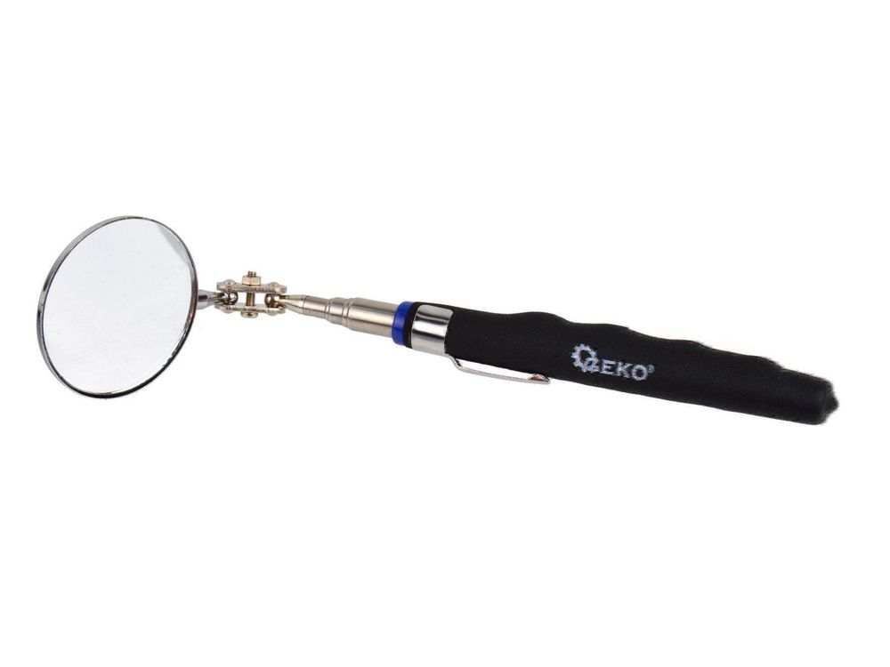 Mayhew 17954 Inspektionsspiegel – 8,9 Cm Durchmesser, Glas, Mit Teleskopgriff (20-94 Cm), Für Auto & Wartung