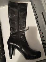 Pura López Echtleder-Stiefel, elegant, schwarz, Grösse 40