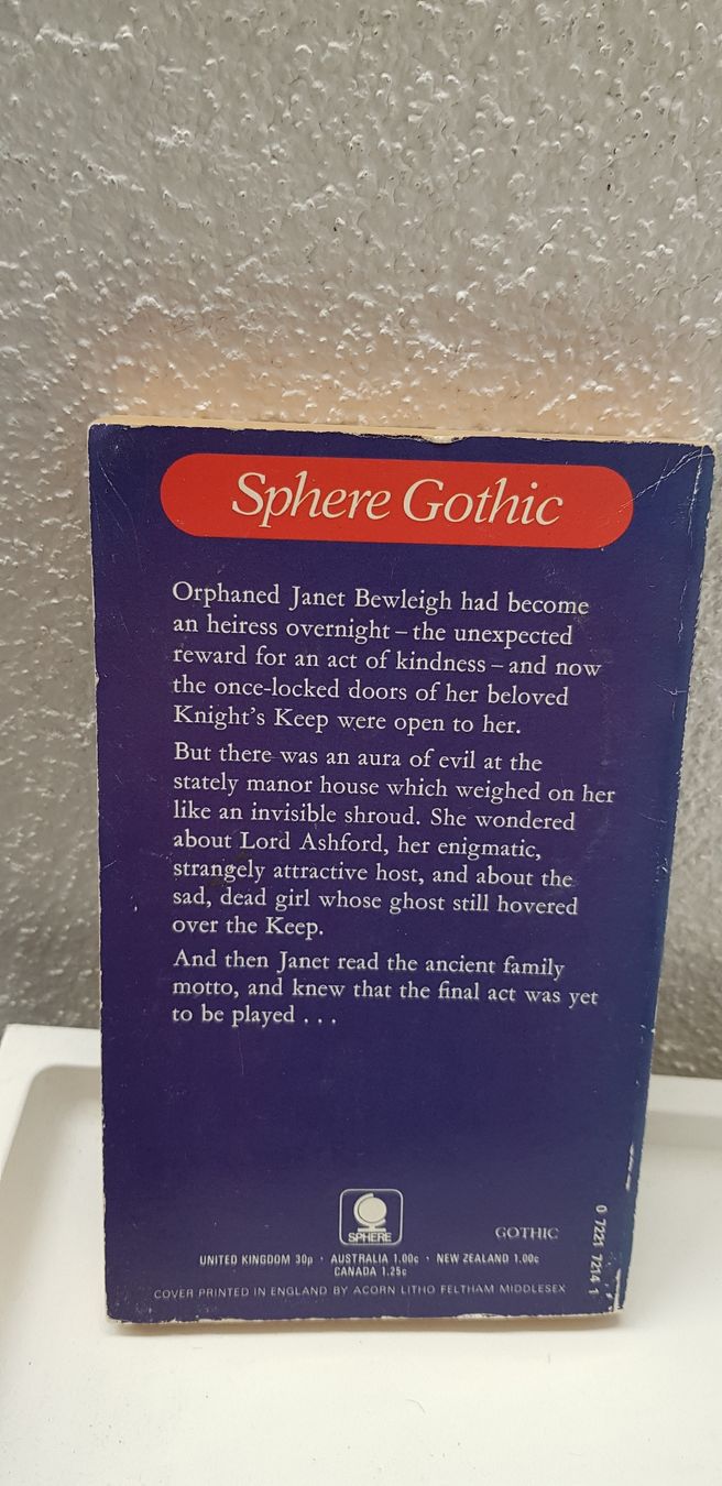 Libri: Gothic Roman "Knight's Keep" Rona Randall, Sphere Gothic – Usato da Zürich venduto da sb_t28m 1