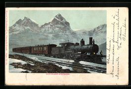 Gotthardbahn, Expresszug der in den Alpe