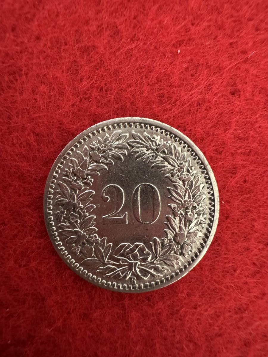 Tutti le monete: Münze CH 20 Rappen 1909 – Usato da Lachen SZ venduto da artbyblondangel