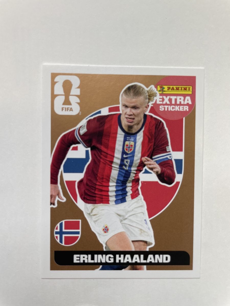 Panini Carte collezionabili: Panini FIFA 2026 Extra Sticker Erling Haaland – Nuovo (secondo la descrizione) da Füllinsdorf venduto da swiss-discounter