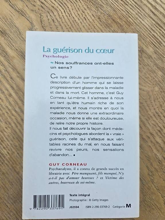 Libri: La Guérison du coeur- Corneau Guy – Usato da Begnins venduto da psy-harmonie 1
