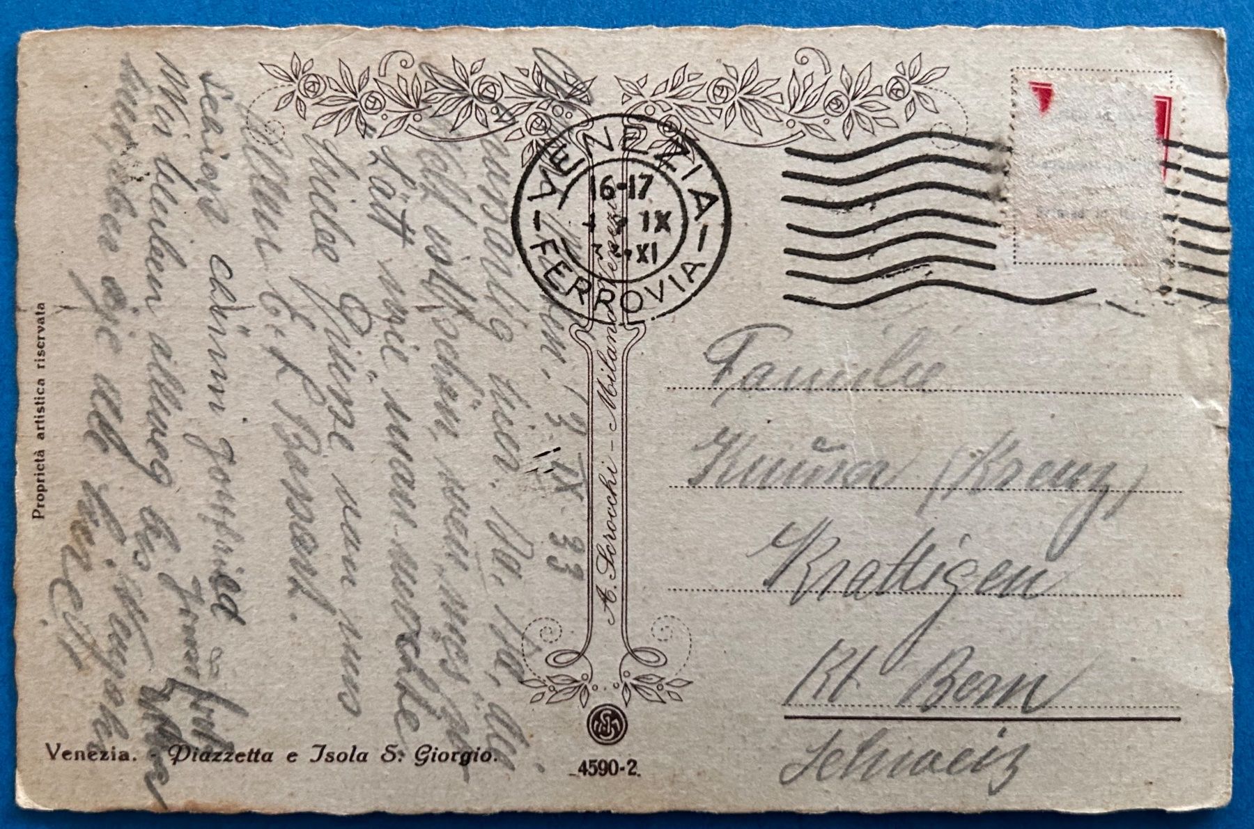 Ansichtskarten: Ansichtskarte Venedig 1930er Jahre – Gebraucht aus Spiez von martin-7973 1