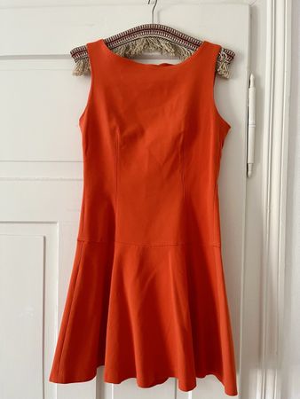 Vintage orangenes Sommerkleid von Zara, Gr. 36
