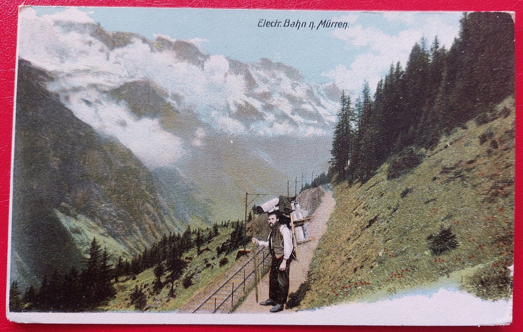 Cartoline postali: Elektrische Bahn nach Mürren – Usato da St-Légier-Chiésaz venduto da Theo006
